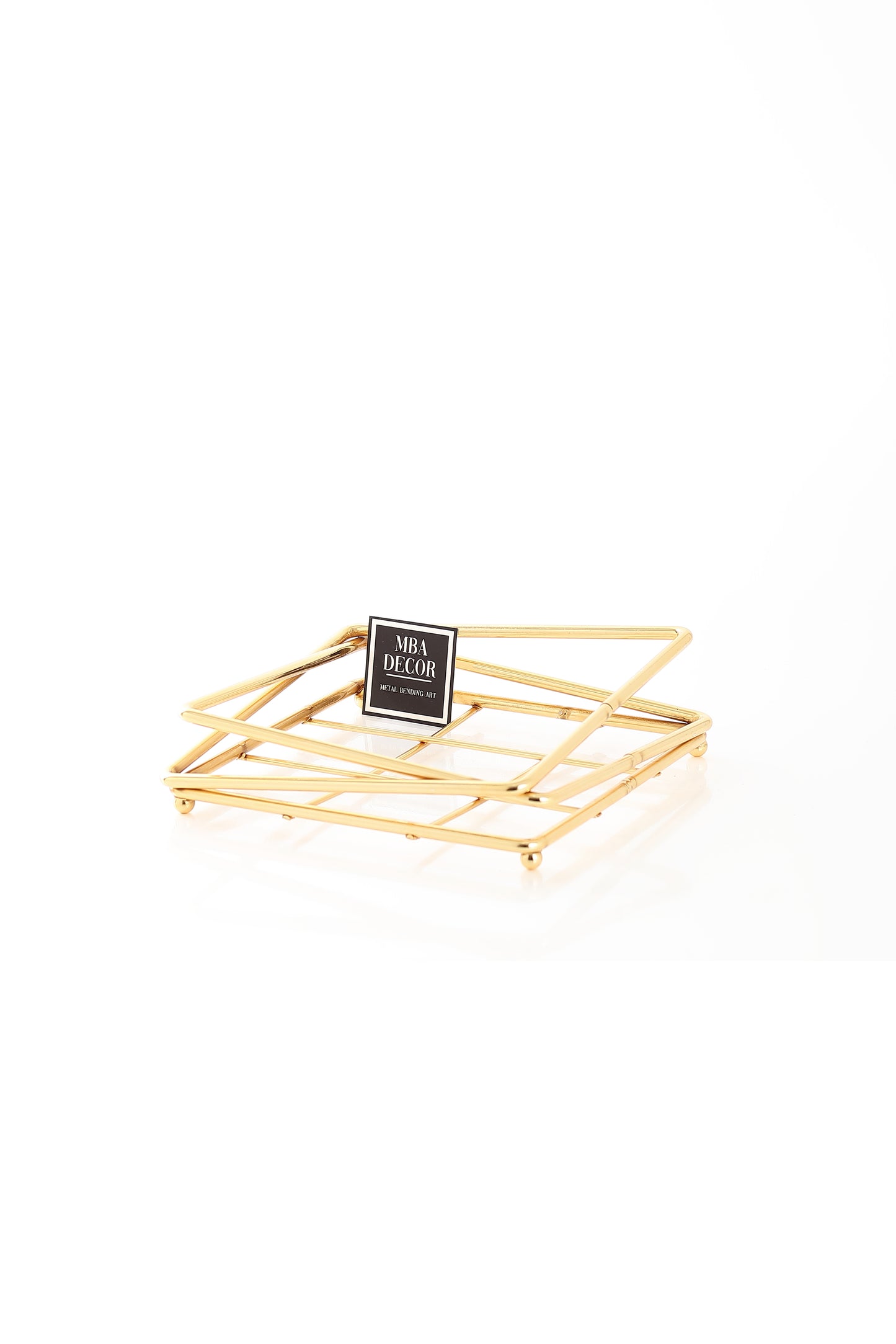 Support Șervețele Metalic Auriu pentru Masă – Design Modern Premium